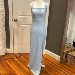 PrettyLittleThing Light Blue Maxi Dress
